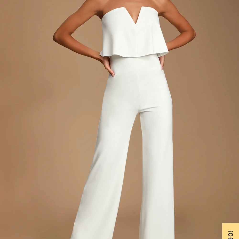 Lulus brand new with tags white jumpsuit